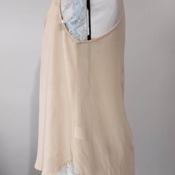 Blouse Small DNA Couture Tan Sleeveless C5352 - Picture 3 of 6
